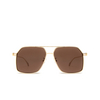 Alexander McQueen AM0372S Sunglasses 002 gold - product thumbnail 1/4