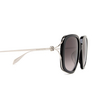 Alexander McQueen AM0374S Sunglasses 001 black - product thumbnail 3/4