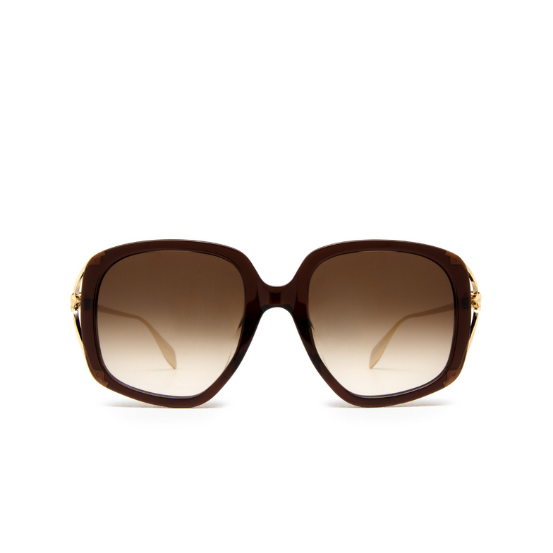 Alexander McQueen AM0374S Sunglasses 002 brown - 1/4