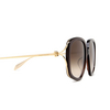 Alexander McQueen AM0374S Sunglasses 002 brown - product thumbnail 3/4