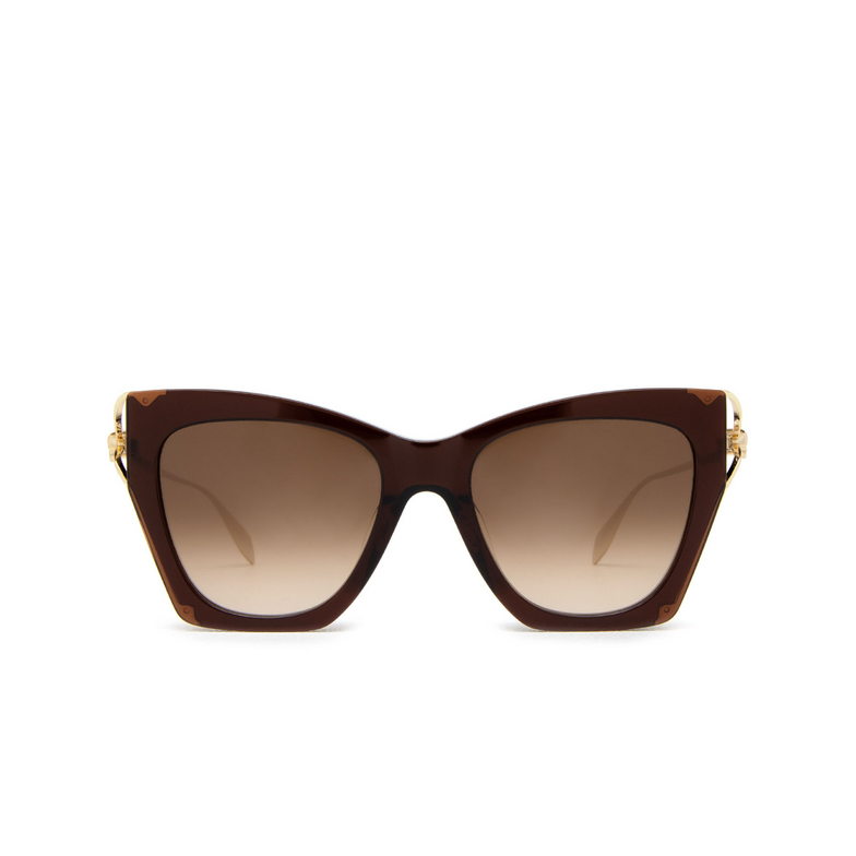 Alexander McQueen AM0375S Sunglasses 002 brown - 1/4