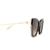 Alexander McQueen AM0375S Sunglasses 002 brown - product thumbnail 3/4