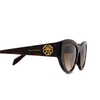 Alexander McQueen AM0377S Sunglasses 002 havana - product thumbnail 3/4