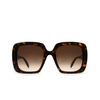 Gafas de sol Alexander McQueen AM0378S 002 havana - Miniatura del producto 1/4