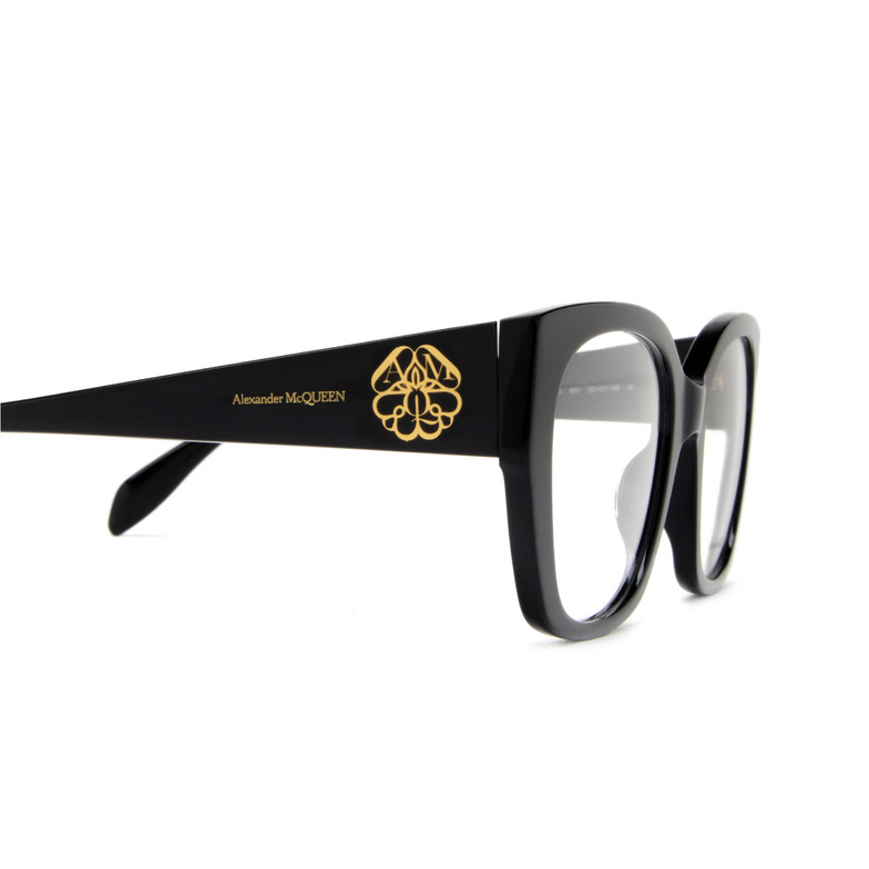 Alexander McQueen AM0379O Korrektionsbrillen 001 black - 3/4