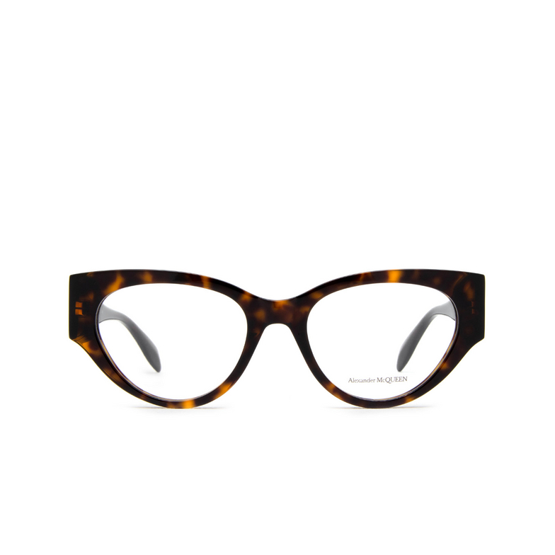 Alexander McQueen AM0380O Eyeglasses 002 havana - 1/4