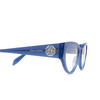 Occhiali da vista Alexander McQueen AM0380O 003 blue - anteprima prodotto 3/4