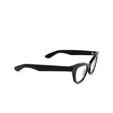 Alexander McQueen AM0381O Eyeglasses 001 black - three-quarters view