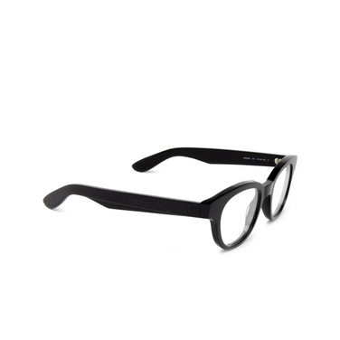 Alexander McQueen AM0384O Eyeglasses 001 black - three-quarters view