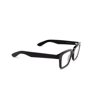 Alexander McQueen AM0385O Eyeglasses 001 black - three-quarters view