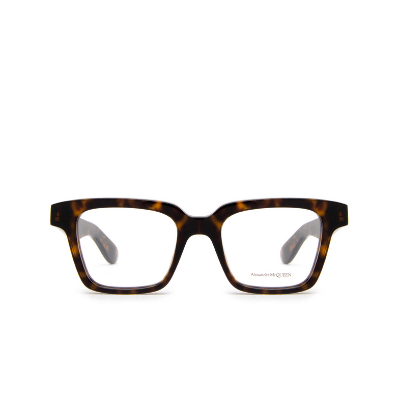 Alexander McQueen AM0385O Eyeglasses 002 havana - 1/4