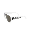 Alexander McQueen AM0386S Sunglasses 003 white - product thumbnail 4/5