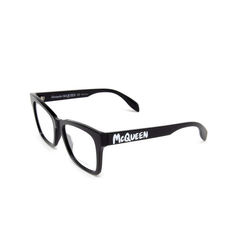 Alexander McQueen AM0388O Eyeglasses 001 black - 4/5