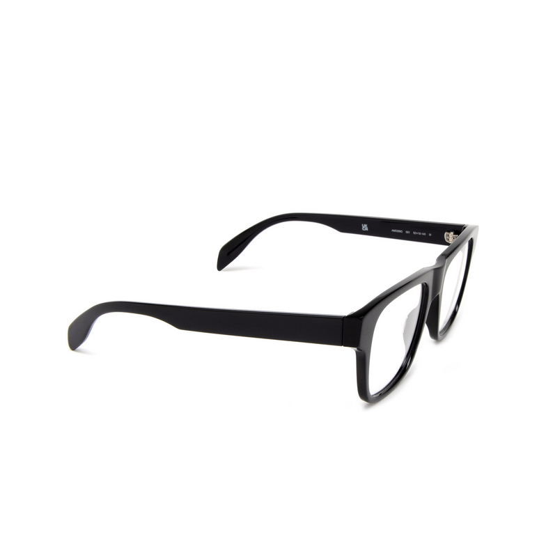Alexander McQueen AM0389O Eyeglasses 001 black - 2/5