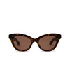 Alexander McQueen AM0391S Sunglasses 002 havana - product thumbnail 1/4