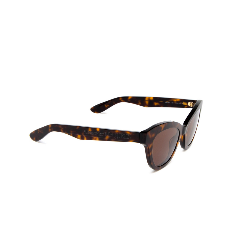 Alexander McQueen AM0391S Sunglasses 002 havana - 2/4