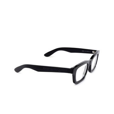 Alexander McQueen AM0392O Korrektionsbrillen 001 black - Dreiviertelansicht