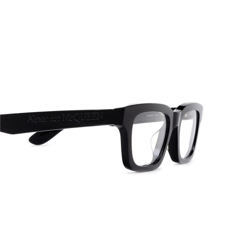 Alexander McQueen AM0392O Eyeglasses 001 black - 3/4
