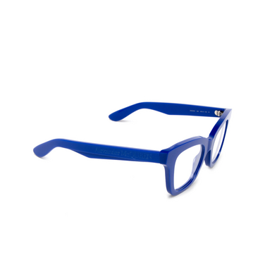 Alexander McQueen AM0394O Korrektionsbrillen 004 blue - Dreiviertelansicht