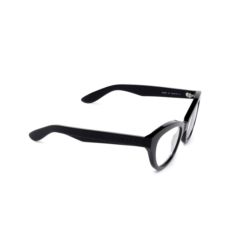 Alexander McQueen AM0395O Eyeglasses 001 black - 2/4