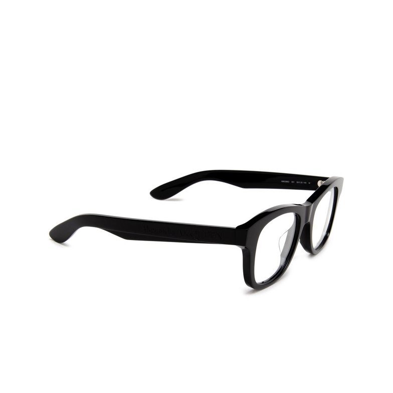 Alexander McQueen AM0396O Eyeglasses 001 black - 2/4