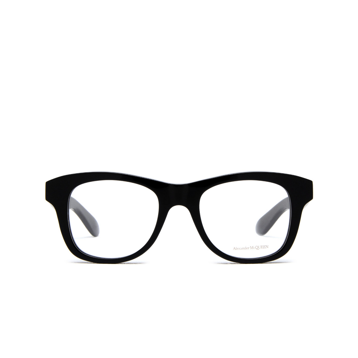 Alexander McQueen AM0396O Eyeglasses 001 Black - front view