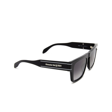 Alexander McQueen AM0397S Sunglasses 001 black - three-quarters view