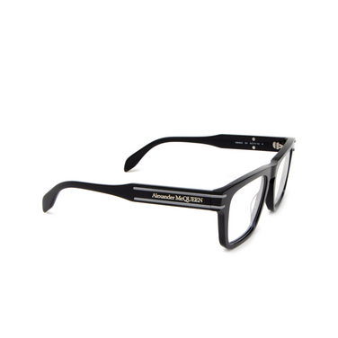 Alexander McQueen AM0400O Eyeglasses 001 black - three-quarters view