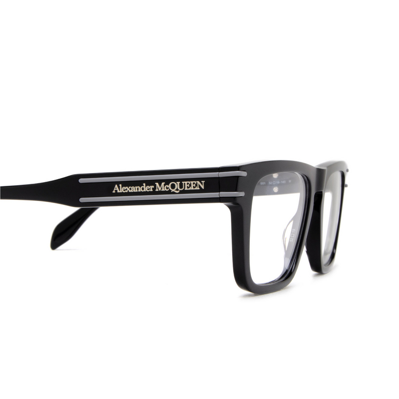 Alexander McQueen AM0400O Eyeglasses 001 black - 3/4