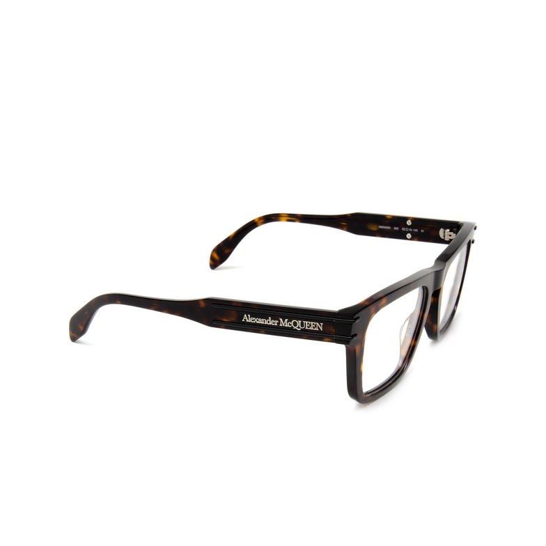 Alexander McQueen AM0400O Eyeglasses 002 havana - 2/4