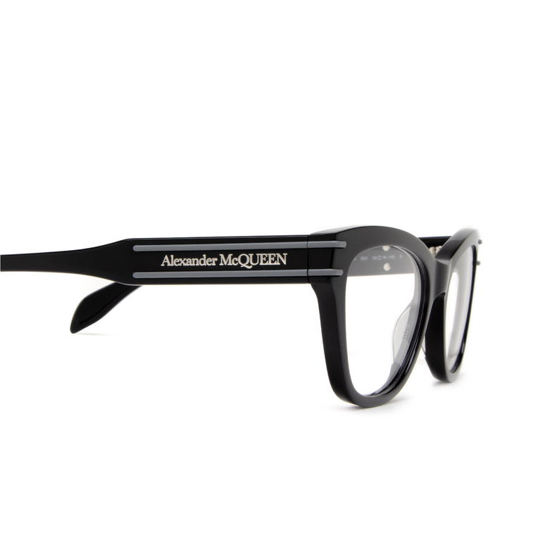 Alexander McQueen AM0401O Eyeglasses 001 black - 3/4