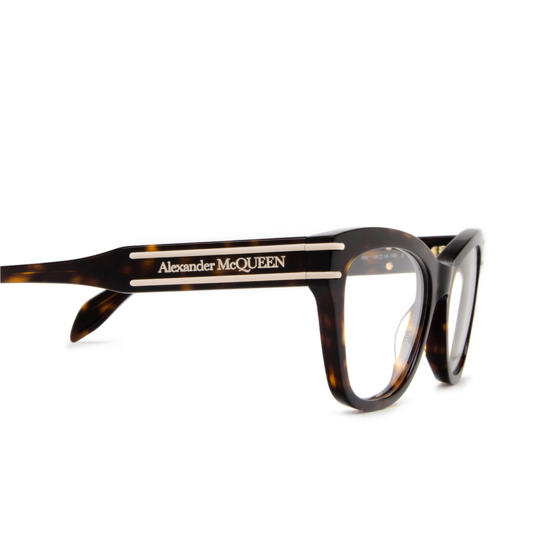 Alexander McQueen AM0401O Eyeglasses 002 havana - 3/4