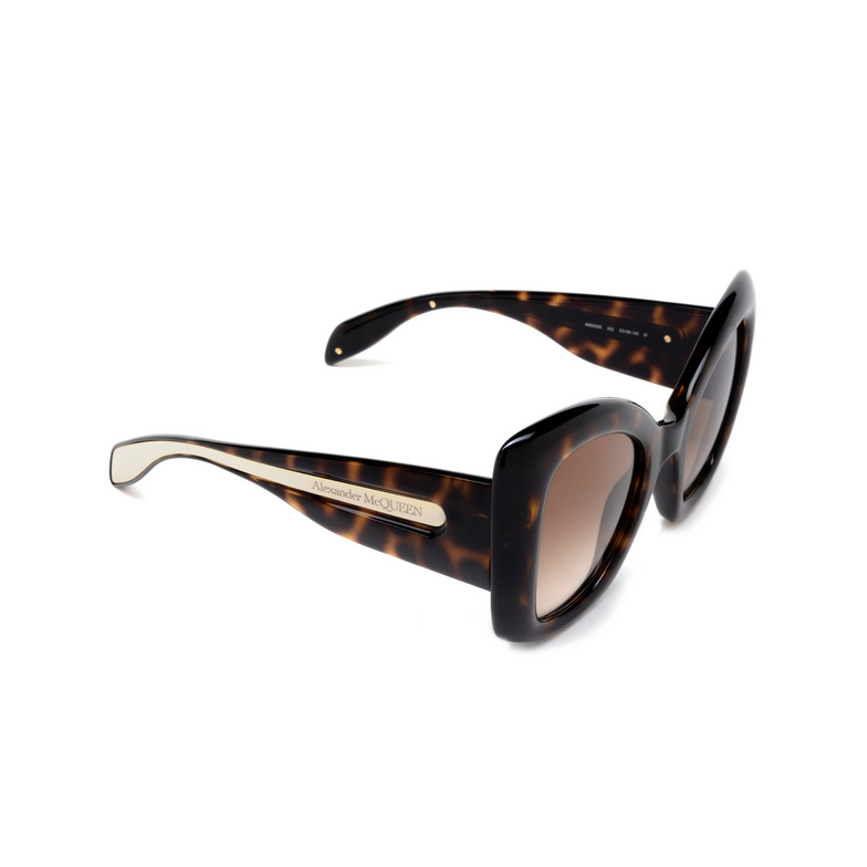 Alexander McQueen The Curve Butterfly Sunglasses 002 havana - 2/4