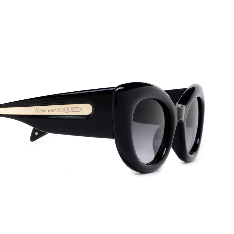 Alexander McQueen The Curve Cat-eye Sunglasses 001 black - 3/4
