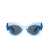 Alexander McQueen The Curve Cat-eye Sunglasses 004 light blue - product thumbnail 1/5