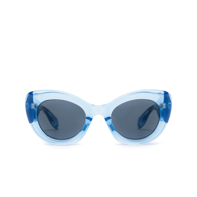 Alexander McQueen The Curve Cat-eye Sunglasses 004 light blue - 1/5