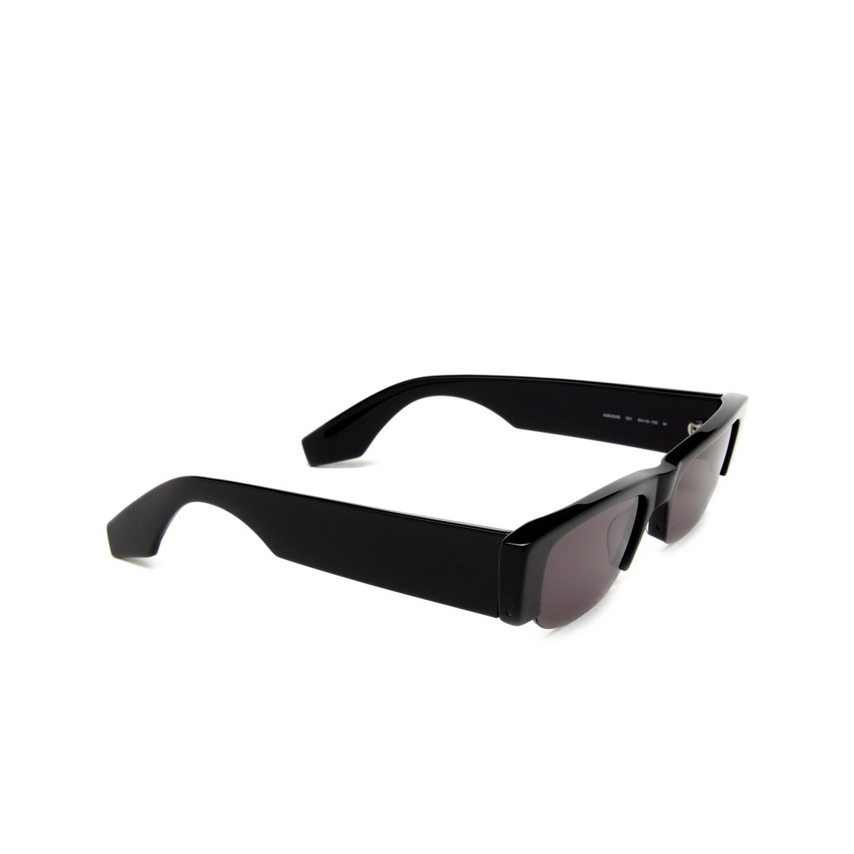 Alexander McQueen Graffiti Slashed Sunglasses 001 Black - three-quarters view