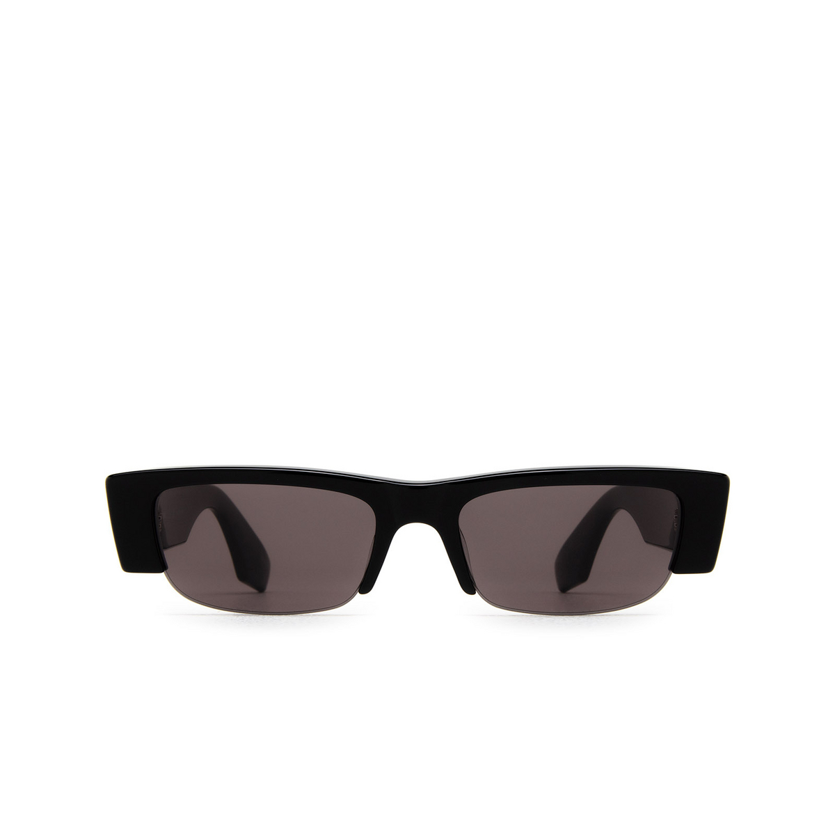 Alexander McQueen Graffiti Slashed Sunglasses 001 Black - front view