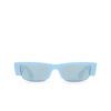 Alexander McQueen Graffiti Slashed Sunglasses 004 light blue - product thumbnail 1/5