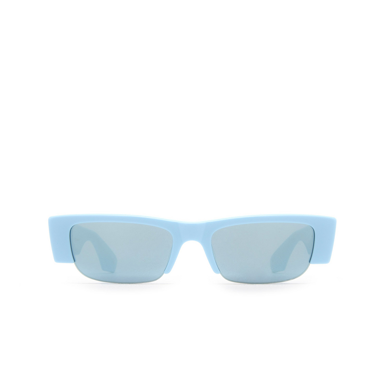 Alexander McQueen Graffiti Slashed Sunglasses 004 light blue - 1/5