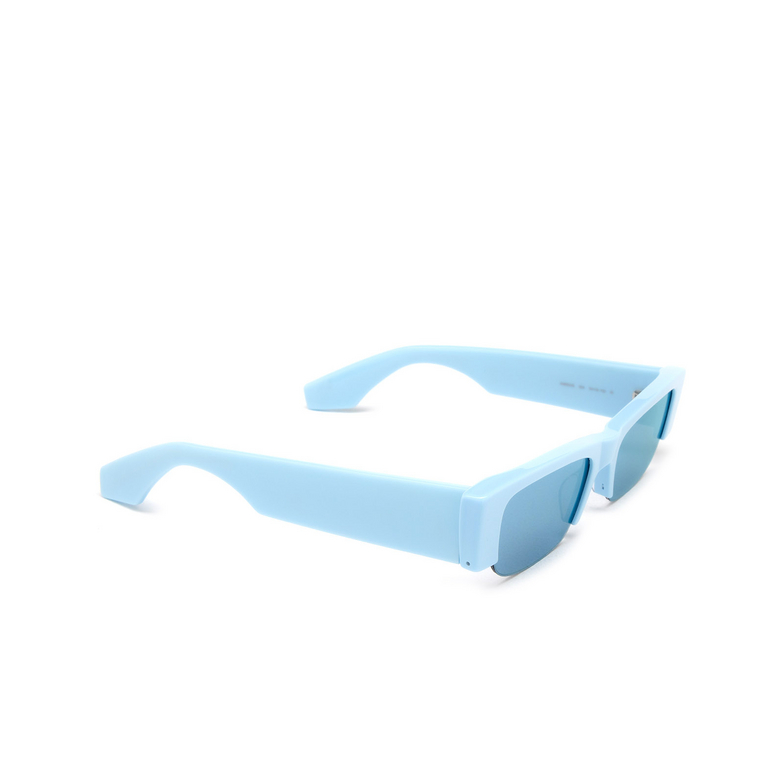 Alexander McQueen Graffiti Slashed Sunglasses 004 light blue - 2/5
