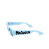 Alexander McQueen Graffiti Slashed Sunglasses 004 light blue - product thumbnail 4/5