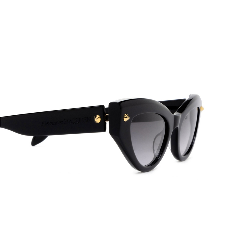 Alexander McQueen AM0407S Sunglasses 001 black - 3/4