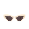 Alexander McQueen AM0407S Sunglasses 003 ivory - product thumbnail 1/4