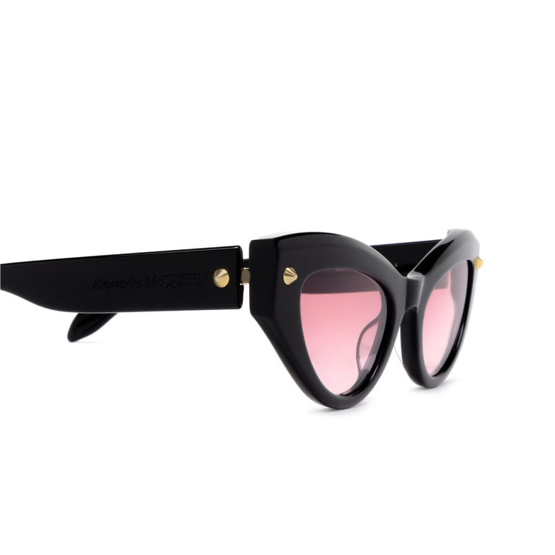 Alexander McQueen AM0407S Sunglasses 005 black - 3/5
