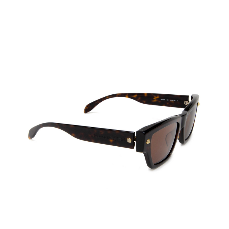 Alexander McQueen AM0409S Sunglasses 002 havana - 2/4