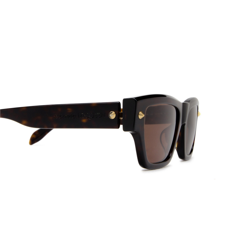 Alexander McQueen AM0409S Sunglasses 002 havana - 3/4