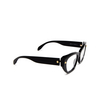 Alexander McQueen AM0410O Eyeglasses 001 black - product thumbnail 2/4