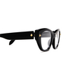 Gafas graduadas Alexander McQueen AM0410O 001 black - Miniatura del producto 3/4