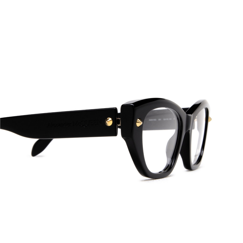 Alexander McQueen AM0410O Eyeglasses 001 black - 3/4